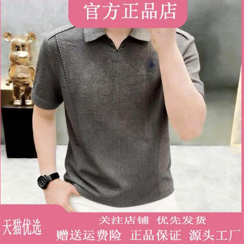 枫善服饰2026夏新款男士翻领短袖T恤POLO衫潮流老钱风轻奢男装