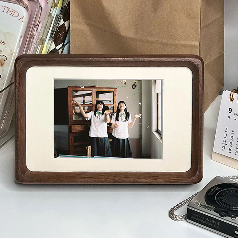 高级黑胡桃实木相框摆台打印8寸结婚洗照片挂墙diy定制画装裱展示,家居饰品,相框/画框,淘宝优惠券,粉丝福利购,淘宝优惠卷