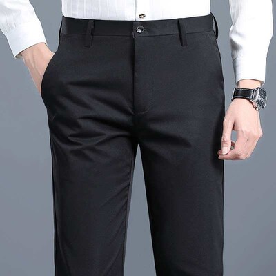 Spring an Summer Commuter Pants Mens High-en Business Slim-