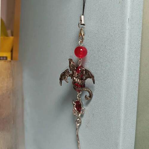 Game Love and Deepspace Sylus Cosplay Keychain Unisex Dragon