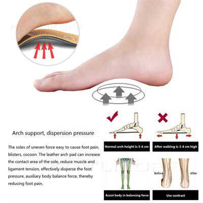 Best Insole For Shoes Leather Orthotic Insoles Flat Feet Hig