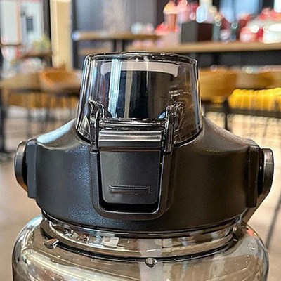 2L Portable Water Bottle Large Capacity Plastic Straw Water