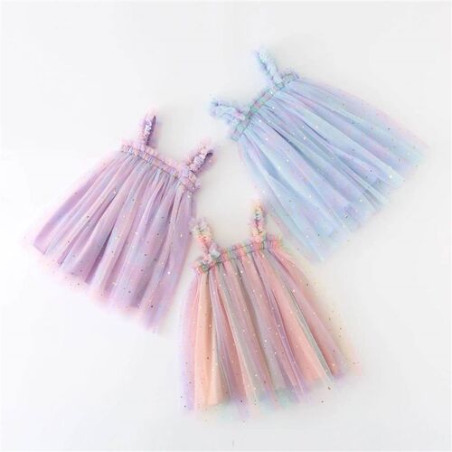 Girls lace dress elegant princess party dress summer little