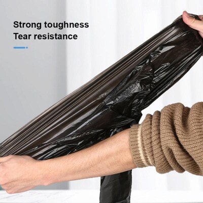Rubbish Bag Continuous Roll Trash Can Bin Trash Bags Black 1