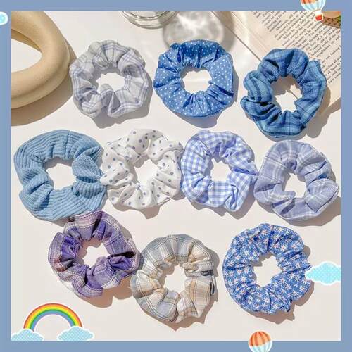 3/5/Pcs Silk Scrunchies Print Leopard Scrunchie Set Elastic