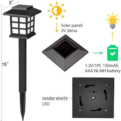 Led Houses Solar Pathway Lights Waterproof Outdoor Solar Lam