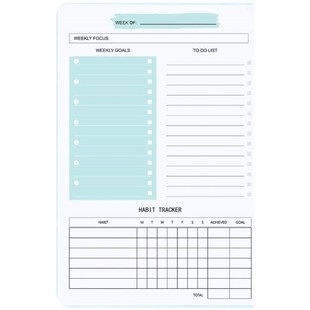 Non dated daily weekly monthly planner agenda notebook diary