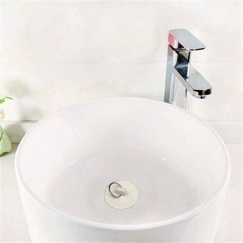 1 1/2in White Rubber Wash Basin Bathtub Plug Sink Plug