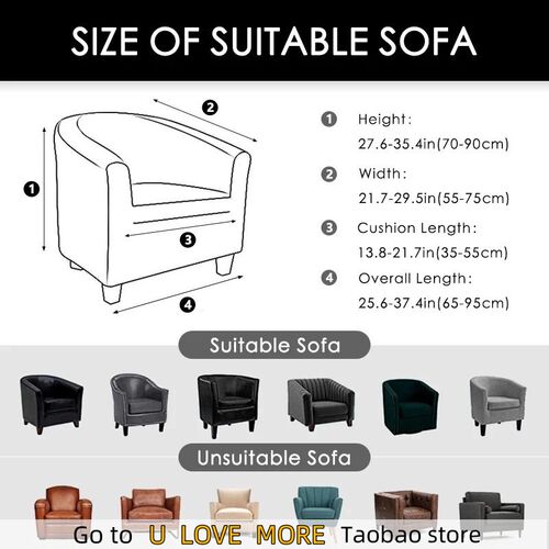 Solid Color Spandex Sofa Cover Relax Stretch Single Seater