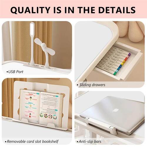 Laptop Desk Foldable Bed Table Adjustable Computer Desk Offi