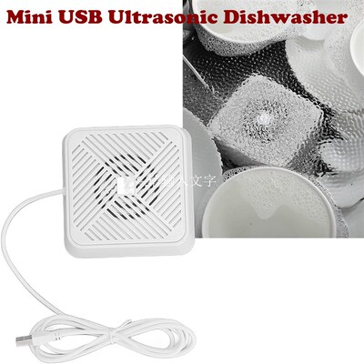 Mini USB Ultrasonic Dishwasher Dish Washing Machine Cleaner