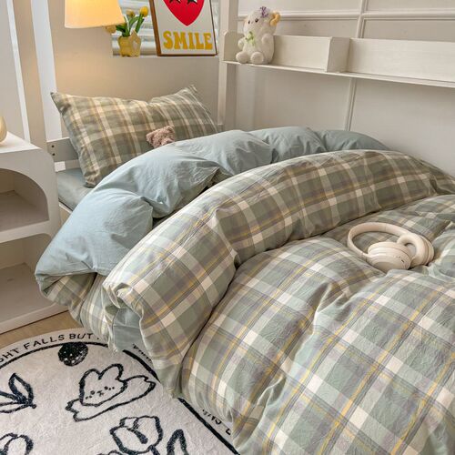Japanese Style Style Style Wash tton Double-layer Yarn Four-