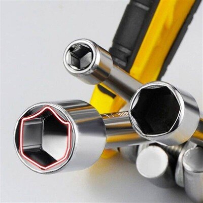 6 in 1 Folding Nut Driver Set Metric Nut Driver Set Folding