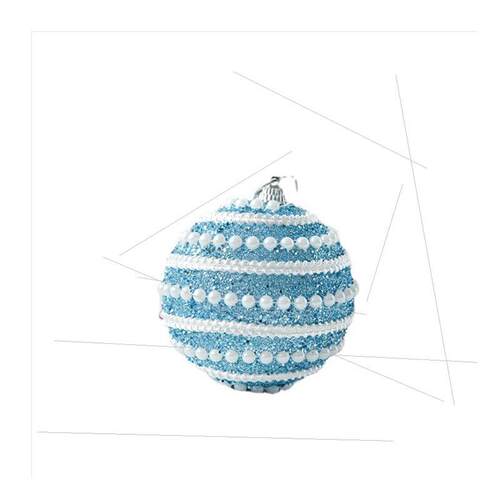 Pearl threaded Christmas ball Christmas tree pendant圣诞