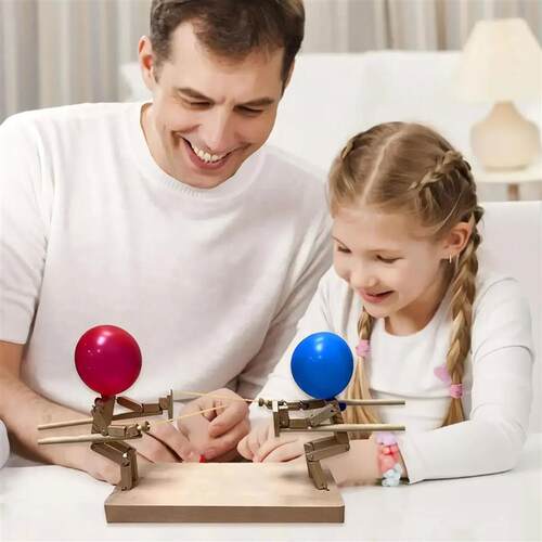 Balloon Bamboo Man Battle Wooden Robot Battle Game for Two F