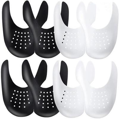 4Pcs Crease Protector Shoe Anti Crease Bending Crack Toe Cap