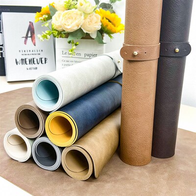 leather computer desk mat large mouse pad black writing ta