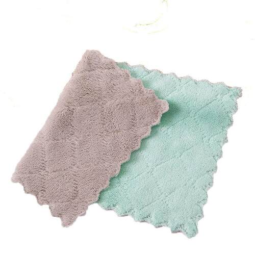 Kitchen Towels Dishcloths Coral Fleece Dish Towel Dish Rags