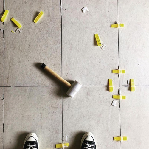 RUBI西班牙瑞比橡胶锤瓷砖铺贴敲打找平锤装修用木把皮榔头弹力锤