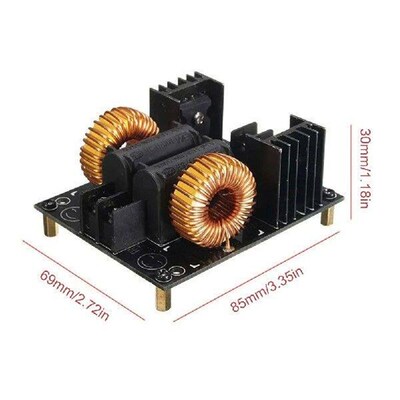 1000W 20A ZVS Induction Board Heating Module DC 12-30V Coil