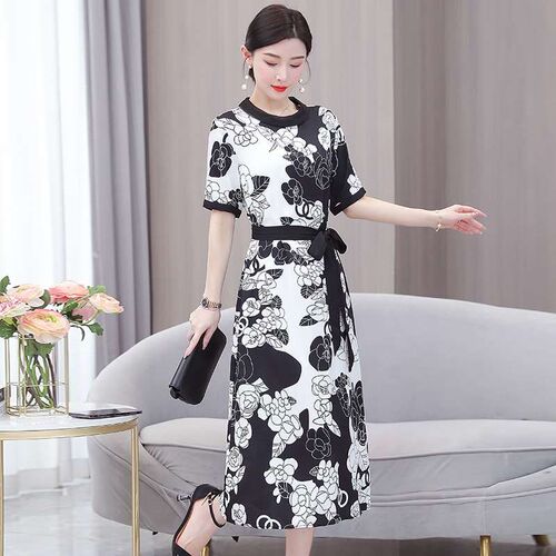 Heavy Silk Dress Womens Summer New Fashion Elegant Elegant