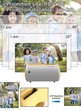 Mini Projector P80 Support 1080p 3800 Lumens Mini WiFi Proje