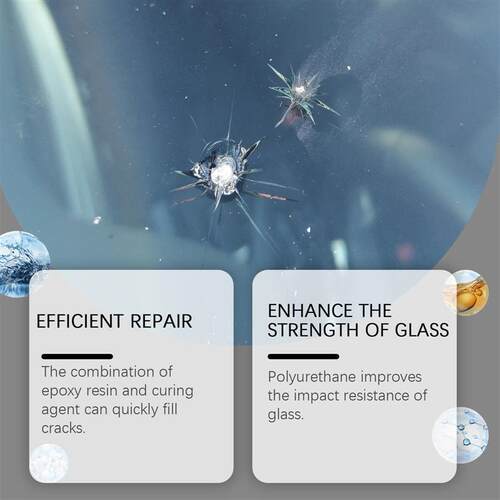 The car glass fixer, the glass nanorepair fast fix the crack