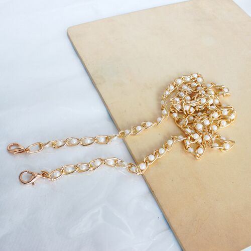 40-120cm Women Imitated Pearl Bag Chain Replacement Long Cro
