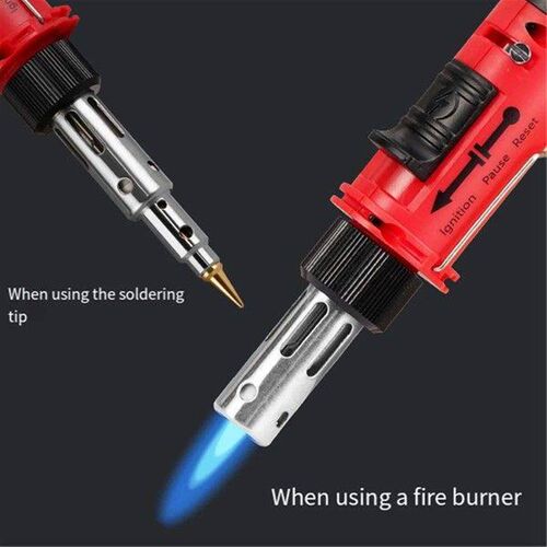Cordless Gas Soldering Iron Heat Blower Torch Self-Ignite