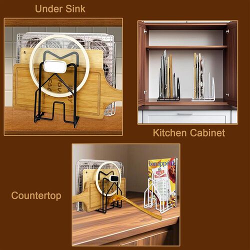 Cutting Board Rack Chopping Board Organizer Stand Holder