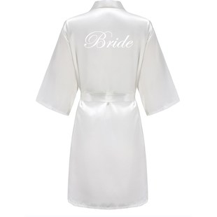 New Bathrobe Bride Satin-Silk Robe Women Bridal Party Sister