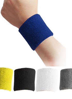 1pair Cotton Wristbands Sport Sweatband Hand Band Sweat Wris