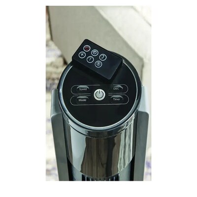 3-Speed Tower Fan, Internal Oscillation, Grey