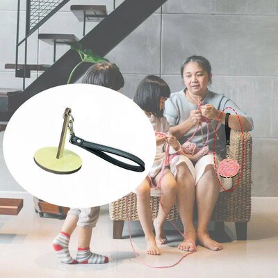 Yarn Holder Wooden Spinning Knitting Tools Crochet Accessori