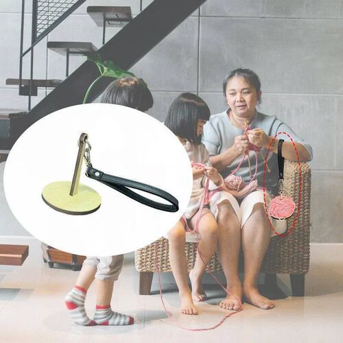 Yarn Holder Wooden Spinning Knitting Tools Crochet Accessori