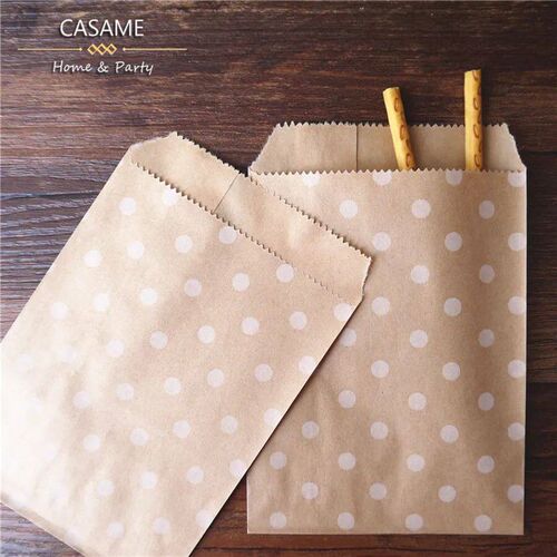 50 Pcs 10x15cm pouch Mixed Style and Color Paper Bags Kraft