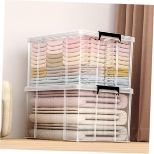 Storage box plastic box transparent dormitory organize boxes