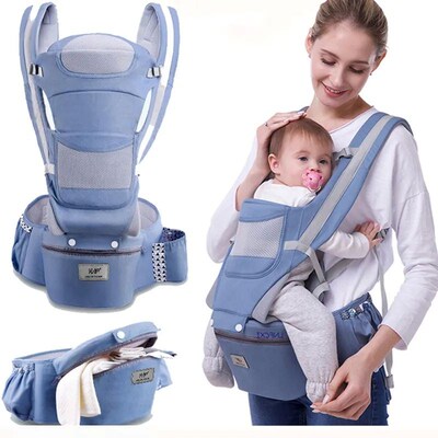 Baby Carrier Waist Stool With Storage Bag Kangaroo Shoulder