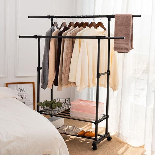 Stand clothes holder rack laundry garment dryer cloth hanger