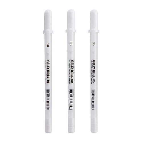 Sakura Gelly Roll Gel Pen White Color 0.5mm 0.8mm 1.0mm High