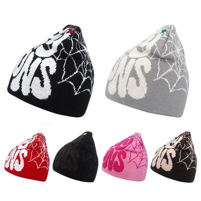2024 Y2K Letter Knitted Winter Autumn Beanie Cap Men Women K