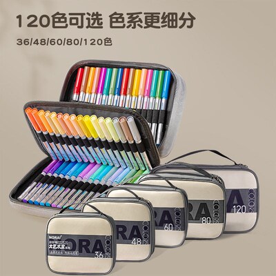 Direct liquid acrylic marker set for travel painting