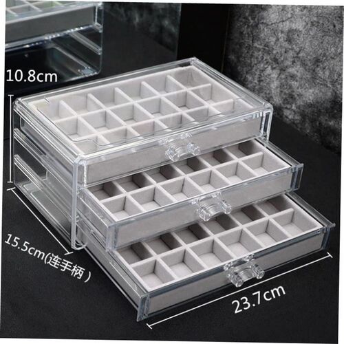 Jewelry box earrings storage box