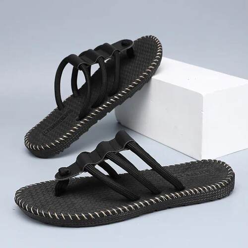 Summer Fashion Woven Shoes Plus Size Mens Outdoor Casual Sa