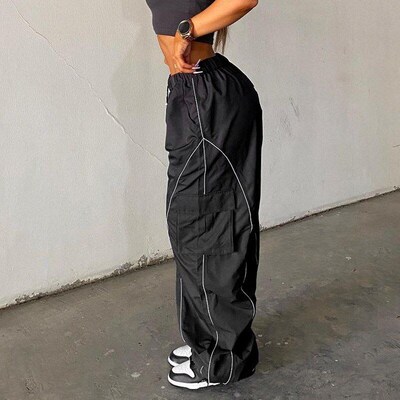 2025 Mens Casual Loose Pants Summer Thin Drape Wide Leg 2025