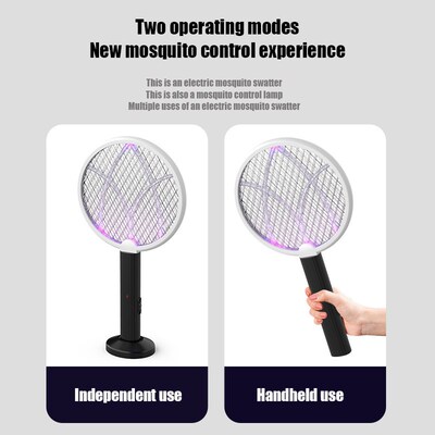 23 New Household Electric Mosquito Swatter 2-in-1 USB Lithiu