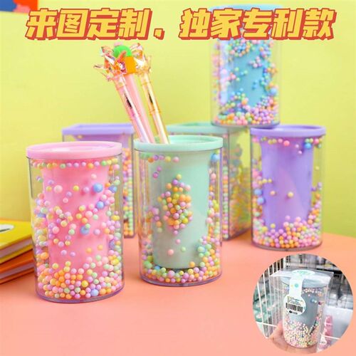 Foa Pen Storage Desktop Round Square Transparent Acrylic Sty