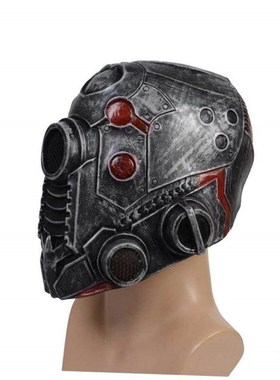 Punk Masque Helmet Halloween Cosplay Natural Latex Full Head