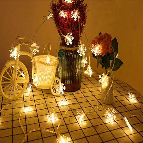 Origin LED lights snowflake light string Christmas holiday a