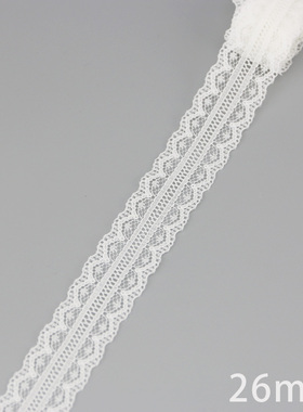 (5 yards/roll) white Lace ribbon fabric Webbing Decoration L
